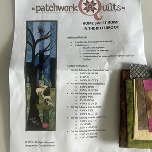 Row By Row 2016 Patchwork Quilts Home Sweet Home In The Bitterroot Pattern